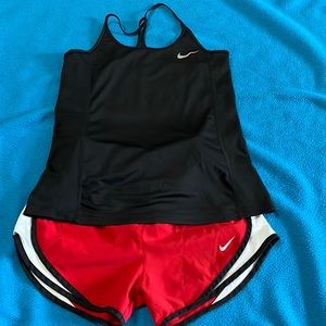 Nike shorts (xs) and tank (s). Still in great condition.